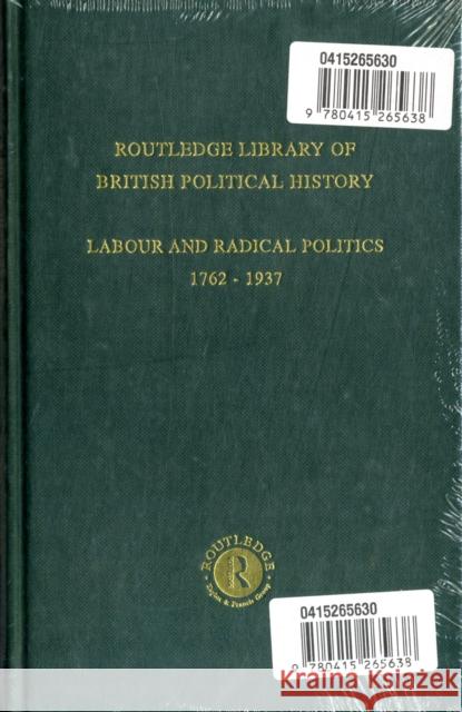 A Short History of the British Working Class Movement (1937) G. D. H Cole G. D. H Cole  9780415265638 Taylor & Francis