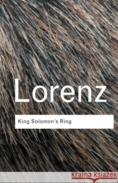 King Solomon's Ring Konrad Lorenz 9780415267465 Routledge