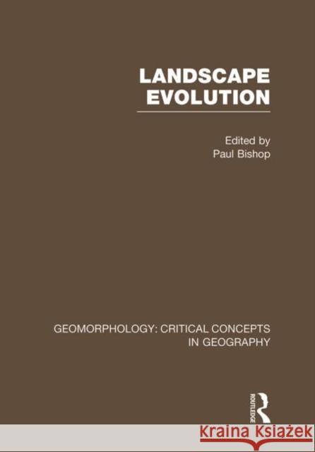 Land Evol:Geom Crit Con Vol 7 David J. A. Evans 9780415276153
