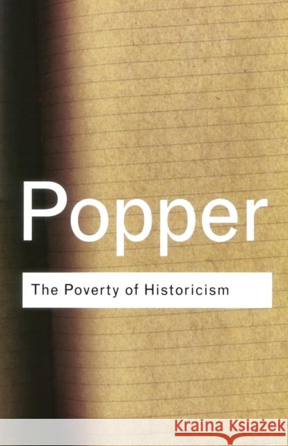 The Poverty of Historicism Karl Popper 9780415278461