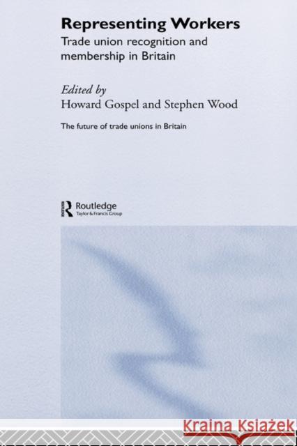 Representing Workers: Trade Union Recognition and Membership in Britain Gospel, Howard 9780415287272 Routledge
