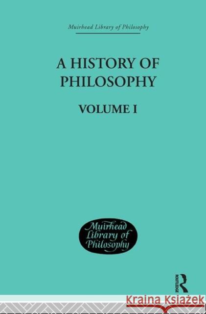 History of Philosophy : Volume I Johann Eduard Erdmann 9780415295413 Routledge