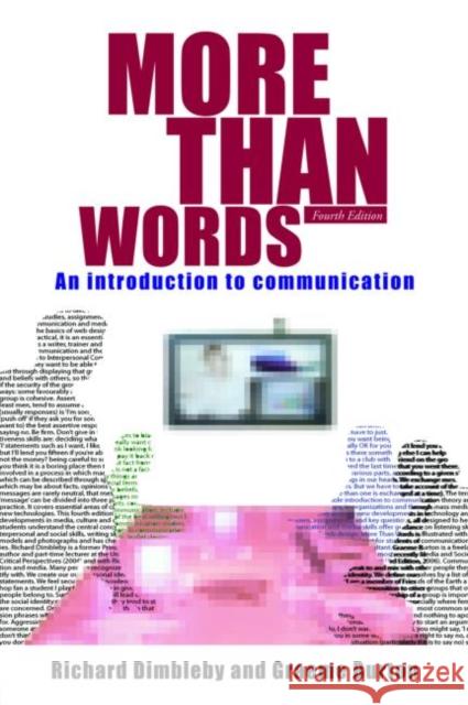More Than Words: An Introduction to Communication Dimbleby, Richard 9780415303835
