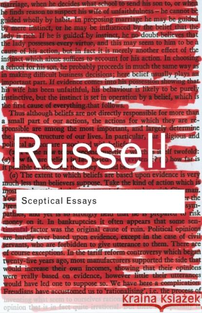 Sceptical Essays Bertrand Russell 9780415325080