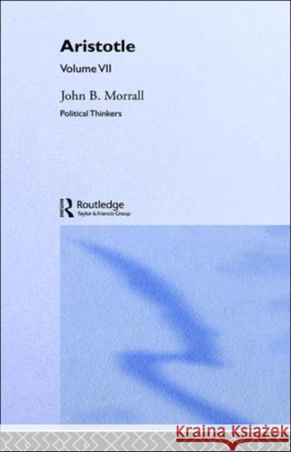 Aristotle John B. Morrall 9780415326896