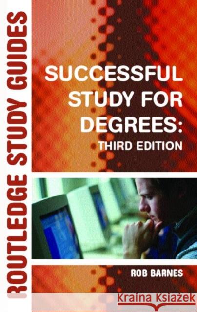 Successful Study for Degrees Rob Barnes 9780415327992 0