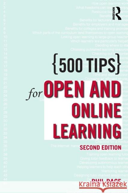 500 Tips for Open and Online Learning Phil Race Philip Race 9780415342773 Routledge Chapman & Hall