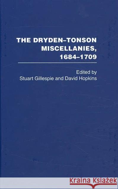 The Dryden-Tonson Miscellanies 6 Vols Hopkins, David 9780415375771