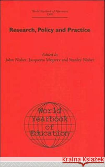 Research, Policy and Practice Nisbet, John 9780415393003 Routledge