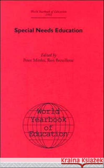 World Yearbook of Education 1993: Special Needs Education Mittler, Peter 9780415393089 Routledge