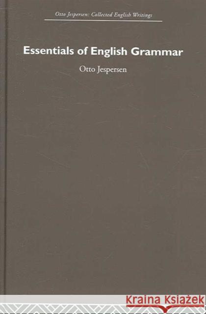 Otto Jespersen : Collected English Writings Routledge 9780415402415