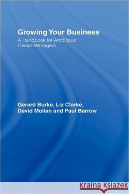 Growing your Business: A Handbook for Ambitious Owner-Managers Burke, Gerard 9780415405171 Routledge