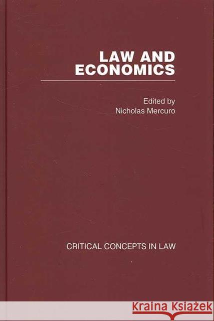 Law and Economics  9780415410830 TAYLOR & FRANCIS LTD