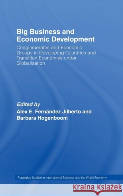 Big Business and Economic Development: Conglomerates and Economic Groups in Developing Countries and Transition Economies Under Globalisation Hogenboom, Barbara 9780415412681