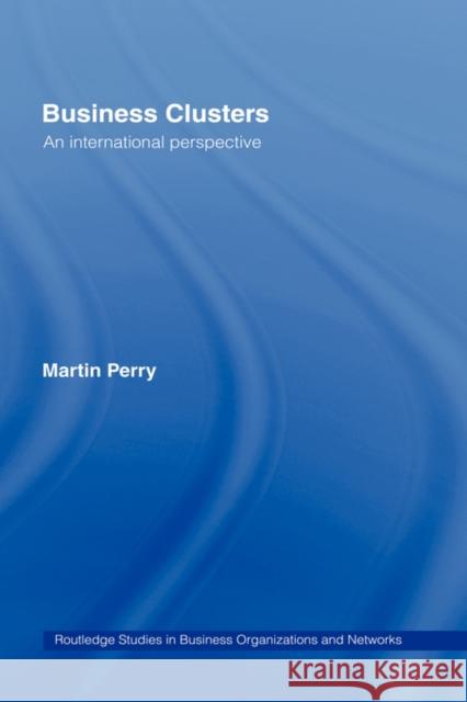 Business Clusters: An International Perspective Perry, Martin 9780415439916 TAYLOR & FRANCIS LTD