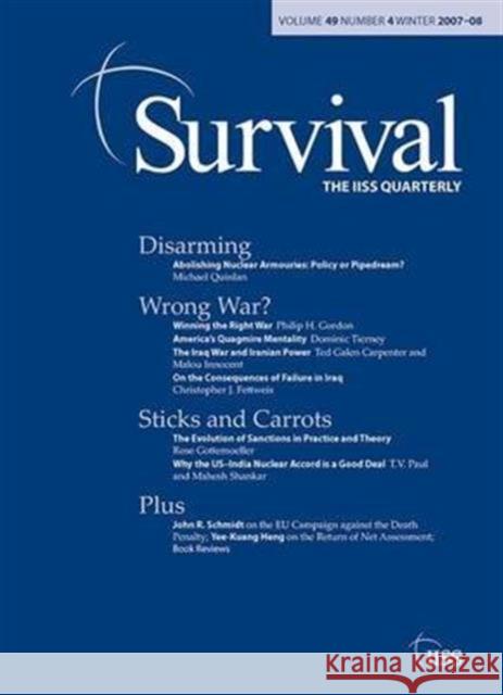 Survival 49.4: Survival 49.4, Winter 2007 Allin, Dana 9780415440301