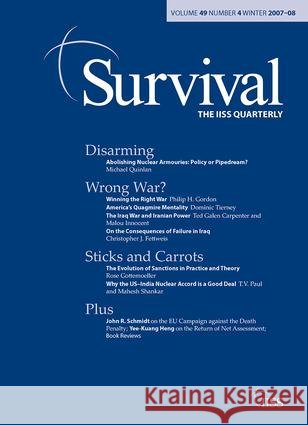 Survival 49.4: Survival 49.4, Winter 2007 Allin, Dana 9780415440301 Taylor & Francis