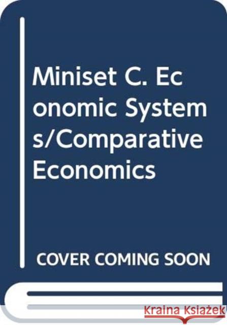 Miniset C. Economic Systems/Comparative Economics  9780415440745 Routledge