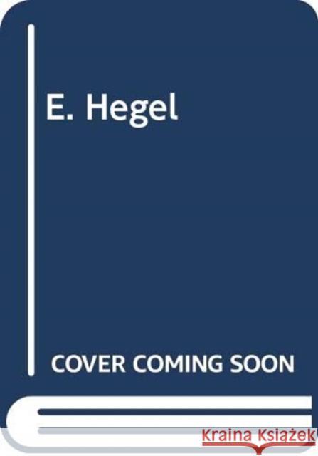 E. Hegel  9780415442794 Routledge