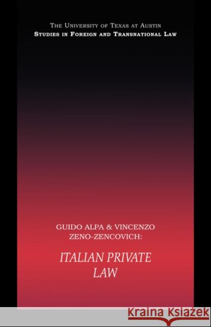 PB Direct Italian Private Law Alpa Guido 9780415443548 Routledge Cavendish