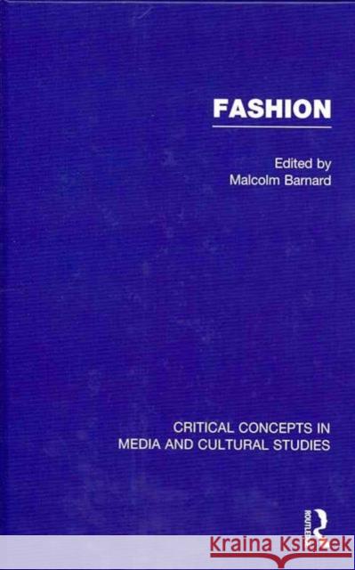 Fashion Malcolm Barnard 9780415462334 Routledge