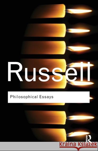 Philosophical Essays Bertrand Russell 9780415474498 0