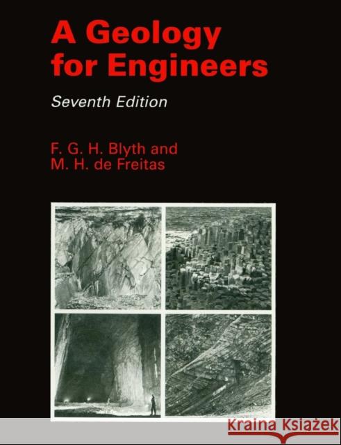 A Geology for Engineers F. G. H. Blyth Michael D 9780415502917