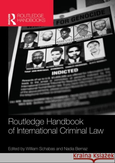 Routledge Handbook of International Criminal Law William A Schabas 9780415524506