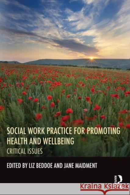 Social Work Practice for Promoting Health and Wellbeing: Critical Issues Beddoe, Liz 9780415535212