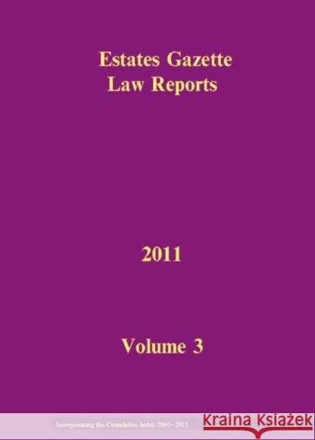Eglr 2011 Volume 3 and Cumulative Index Marshall, Hazel 9780415536394 Estates Gazette