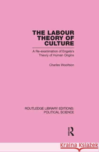 Labour Theory of Culture Routledge Library Editions: Political Science Volume 42 Charles Woolfson   9780415555838