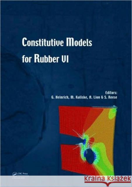 Constitutive Models for Rubber VI Gert Heinrich Michael  Kaliske Alexander Lion 9780415563277 Taylor & Francis