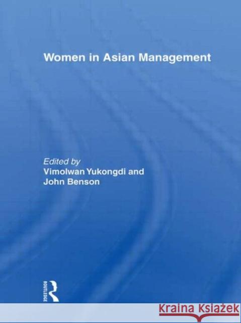 Women in Asian Management Vimolwan Yukongdi 9780415568388 Routledge