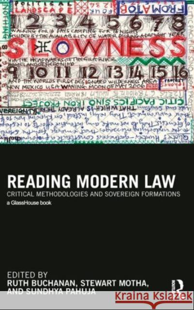 Reading Modern Law: Critical Methodologies and Sovereign Formations Buchanan, Ruth 9780415568548 Taylor & Francis
