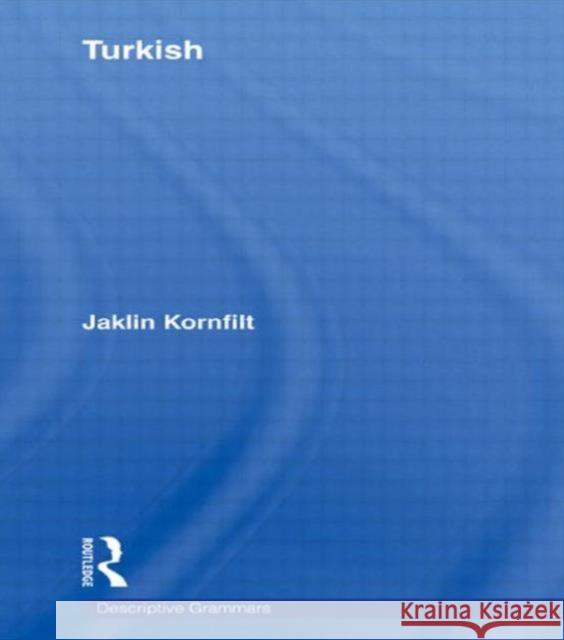Turkish Jaklin Kornfilt 9780415587167 Routledge