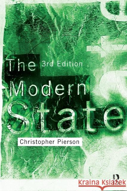 The Modern State Christopher Pierson 9780415587624 0