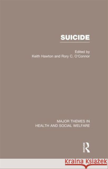 Suicide Keith Hawton 9780415597722