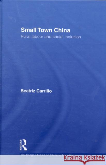 Small Town China: Rural Labour and Social Inclusion Garcia, Beatriz Carrillo 9780415600231