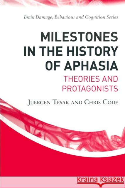 Milestones in the History of Aphasia: Theories and Protagonists Tesak, Juergen 9780415655576 Psychology Press