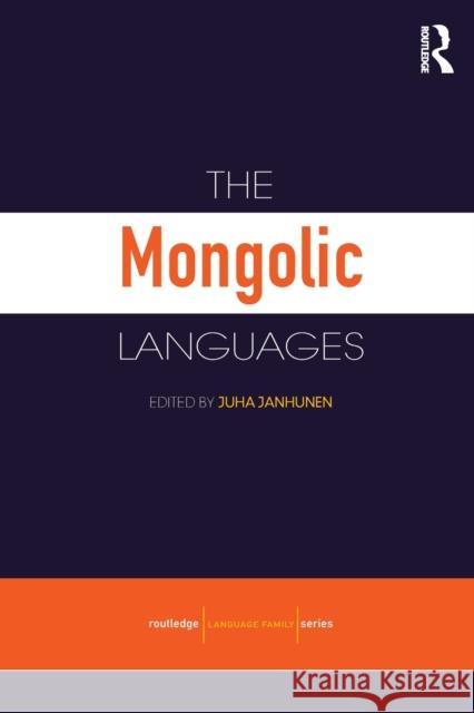 The Mongolic Languages Juha Janhunen 9780415681544
