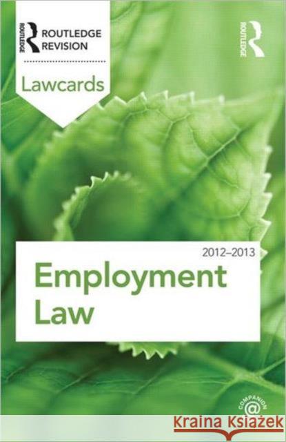 Employment Law Routledge 9780415683340