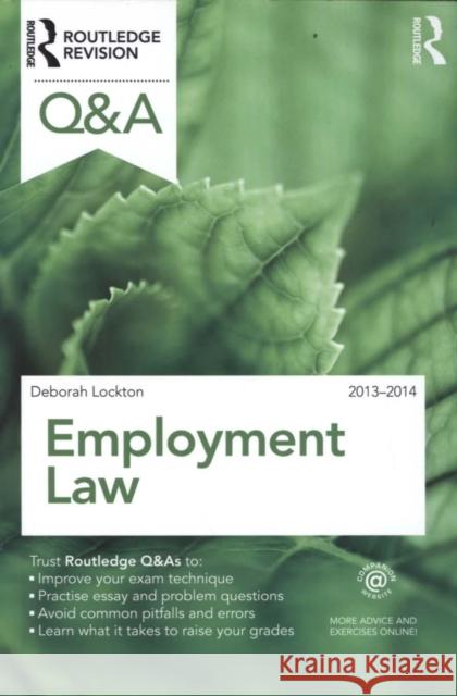 Q&A Employment Law 2013-2014 Deborah Lockton 9780415695077 0