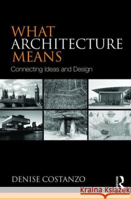 What Architecture Means: Connecting Ideas and Design Denise Costanzo 9780415739047 Taylor & Francis