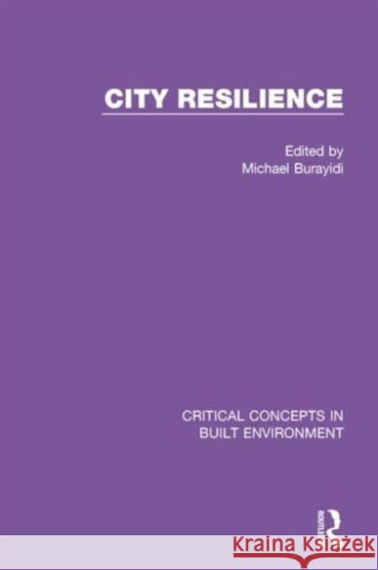 City Resilience Michael Burayidi 9780415741842 Routledge