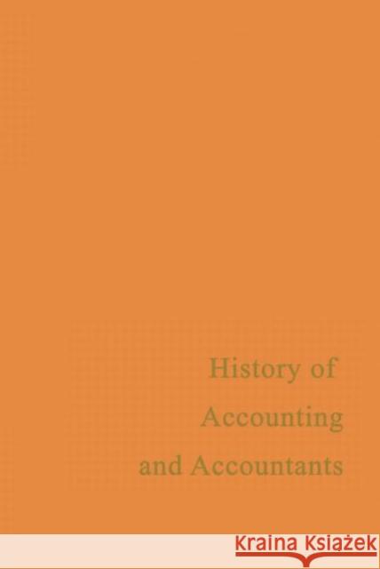 A History of Accounting and Accountants Richard Brown 9780415760393