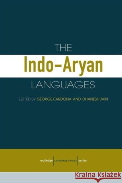 The Indo-Aryan Languages  9780415772945 TAYLOR & FRANCIS LTD