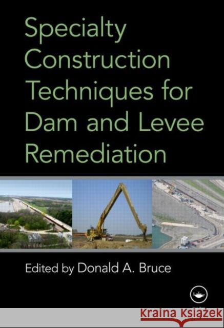 Specialty Construction Techniques for Dam and Levee Remediation Donald A. Bruce 9780415781947 Spons Architecture Price Book