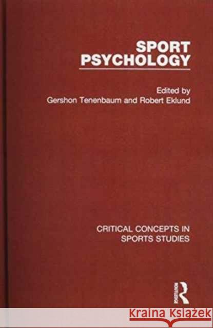 Sport Psychology Tenenbaum, Gershon 9780415823647