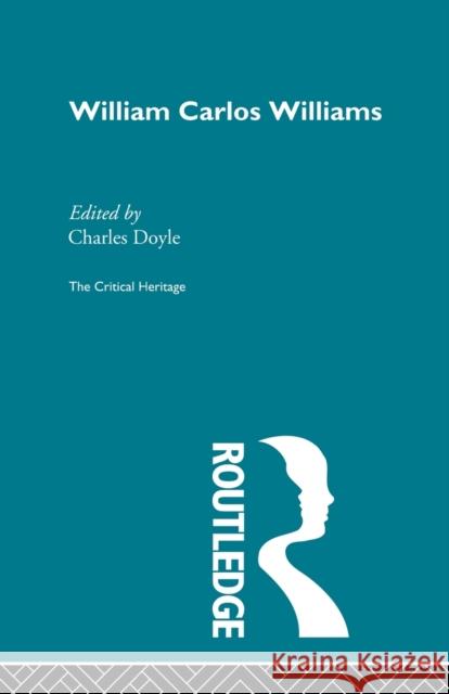 William Carlos Williams Crane Doyle 9780415852128 Routledge