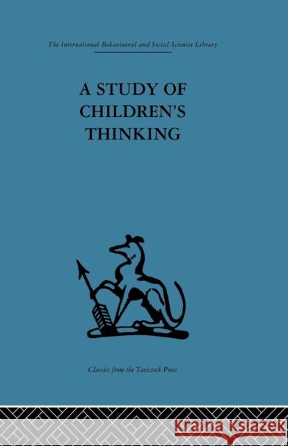 A Study of Children's Thinking Margaret Donaldson 9780415865951 Routledge